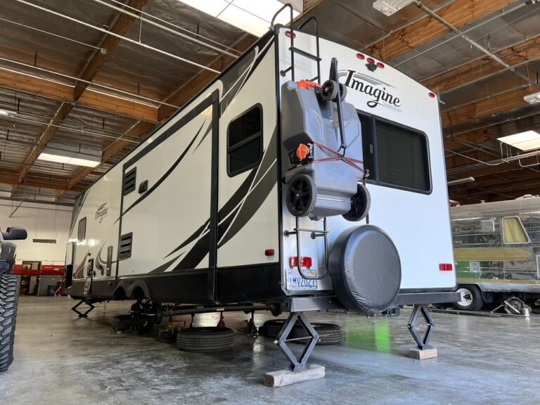 Camper Tire Axel Repair